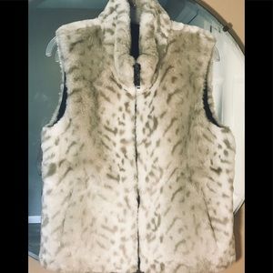 GALLERY Faux Fur Reversible Vest